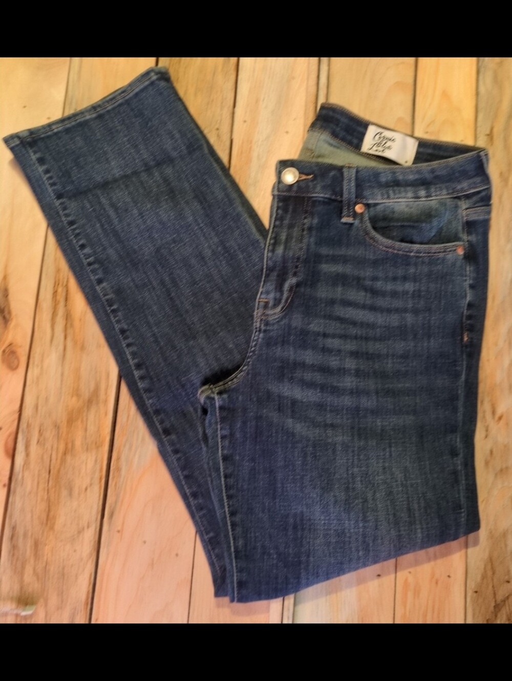 Cosmic blue love straight jeans